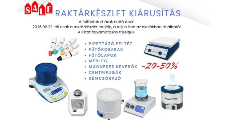 RAKTÁRKÉSZLET KIÁRUSÍTÁS