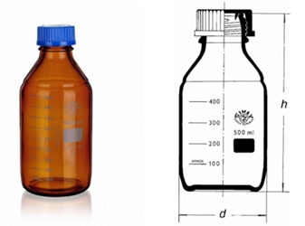 Laboratóriumi üveg barna