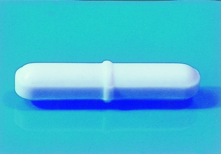 Mágneses keverőbot, középen gyűrűvel, PTFE